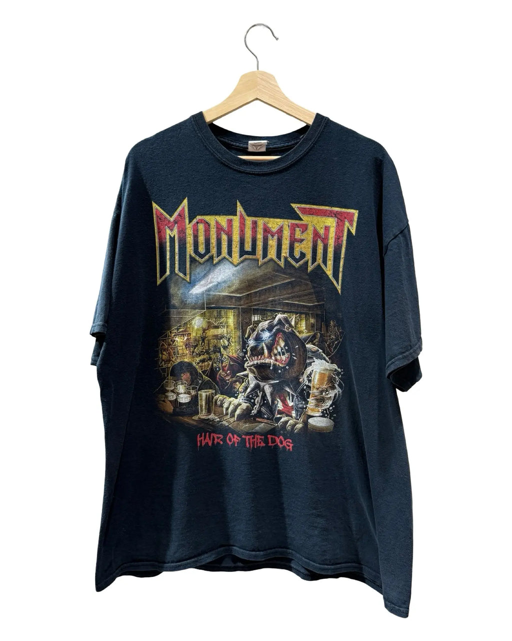 Vintage Monument Hair Of The Dog British Metal Band Tee KIF Vintage