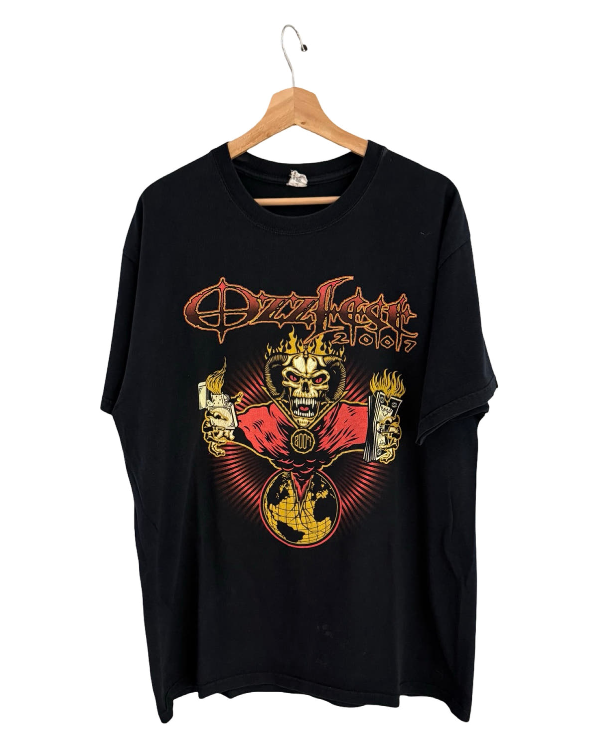 Camiseta vintage de la gira Ozzfest 2007 de Ozzy Osbourne