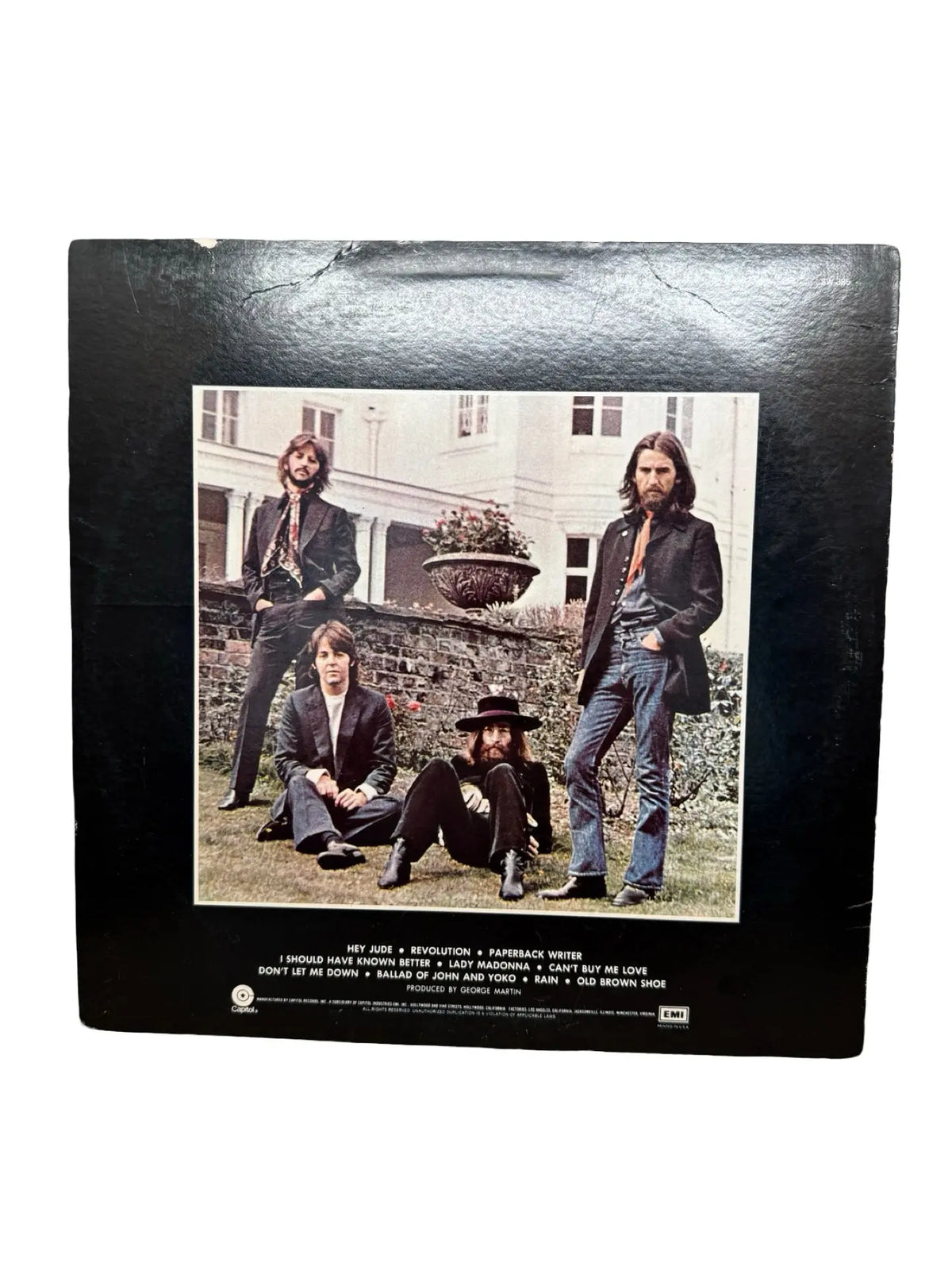 Vintage 70s The Beatles Hey Jude Gold Record Vinyl t KIF Vintage