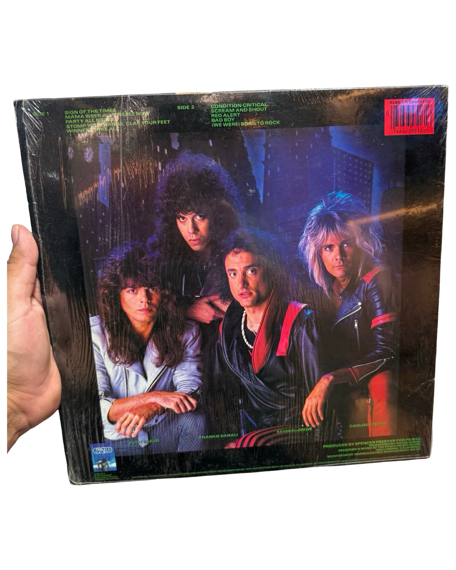1984 Quiet Riot Condition Critical Vinyl Record