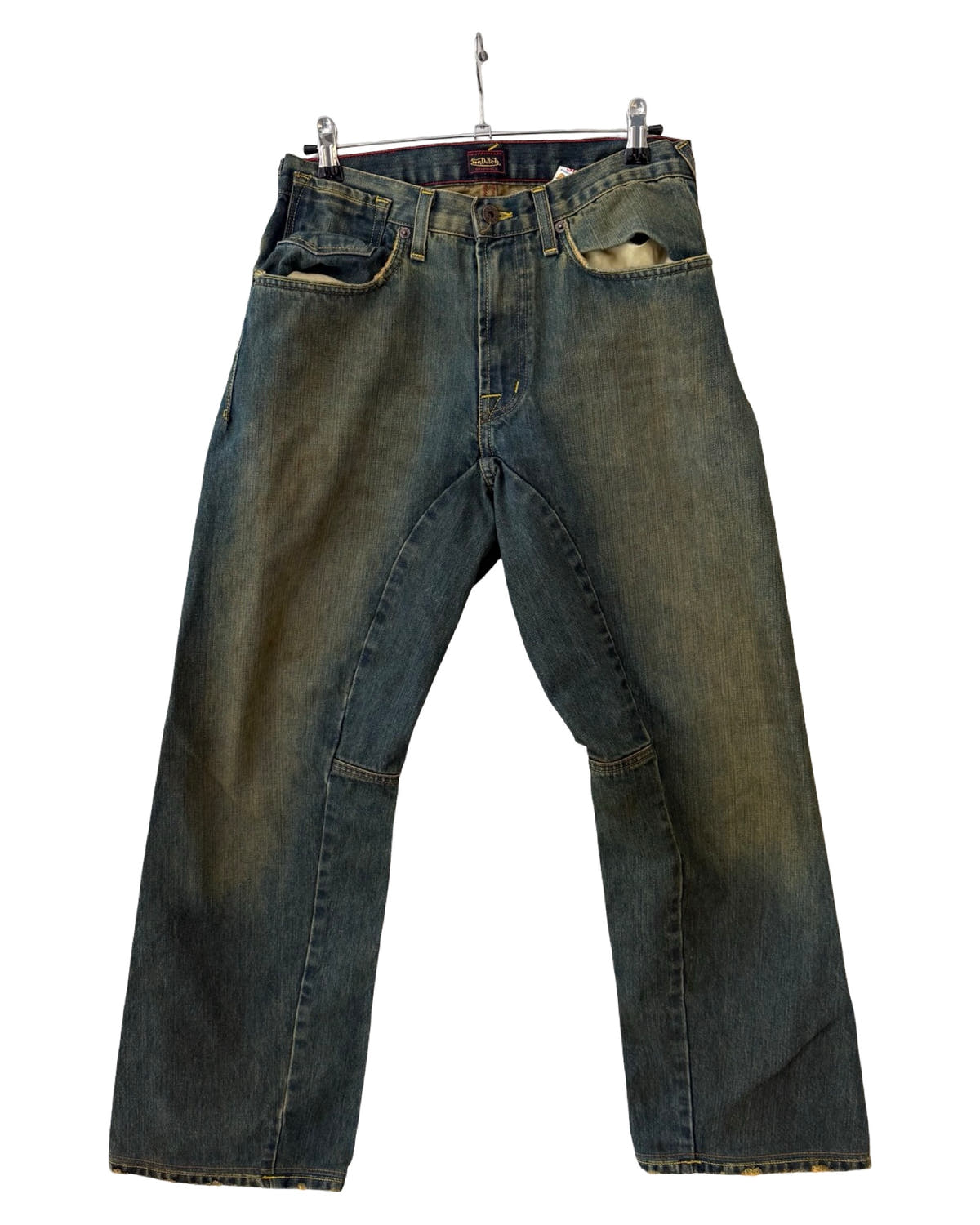 ヴィンテージ Y2K ヴォンダッチ バギー フェード ウォッシュ ジーンズ
