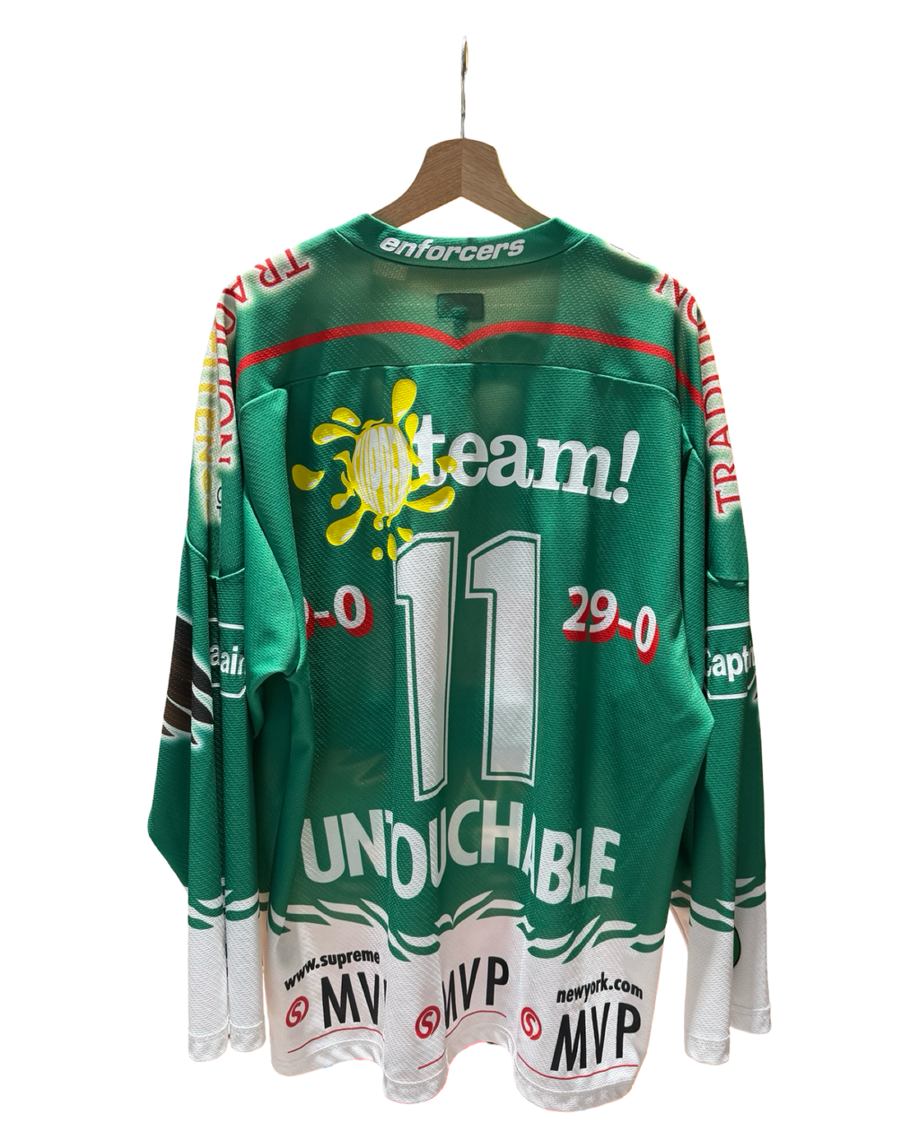 2022 Supreme Eagle Hockey Green Jersey KIF Vintage