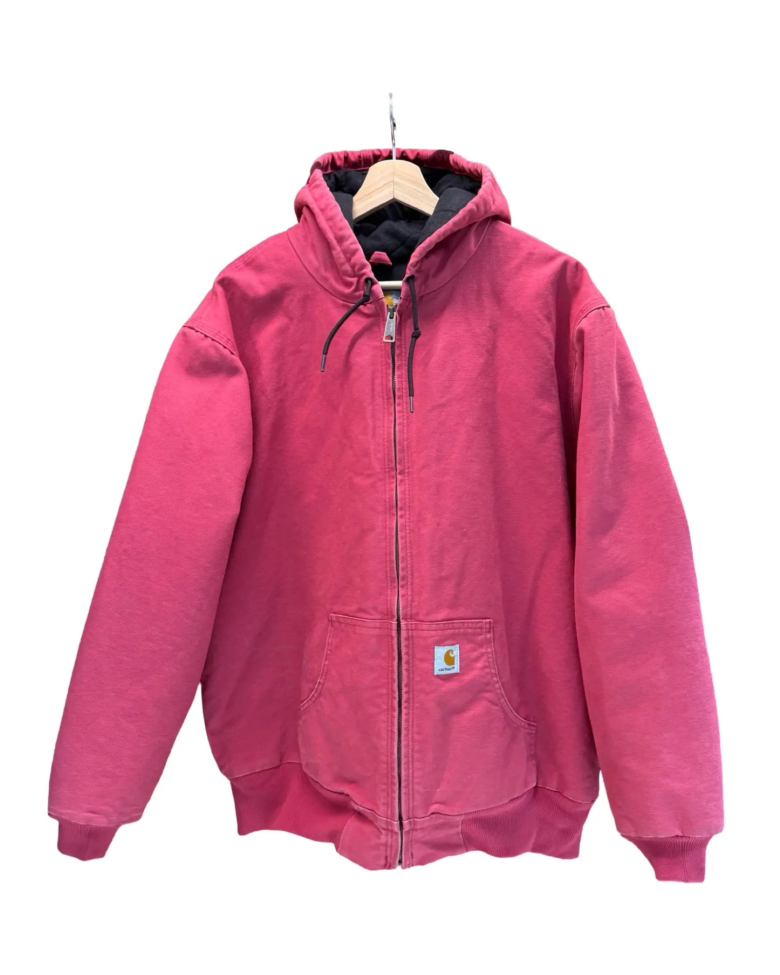 Vintage 90s Carhartt Brick Hooded Zip Up Jacket KIF Vintage