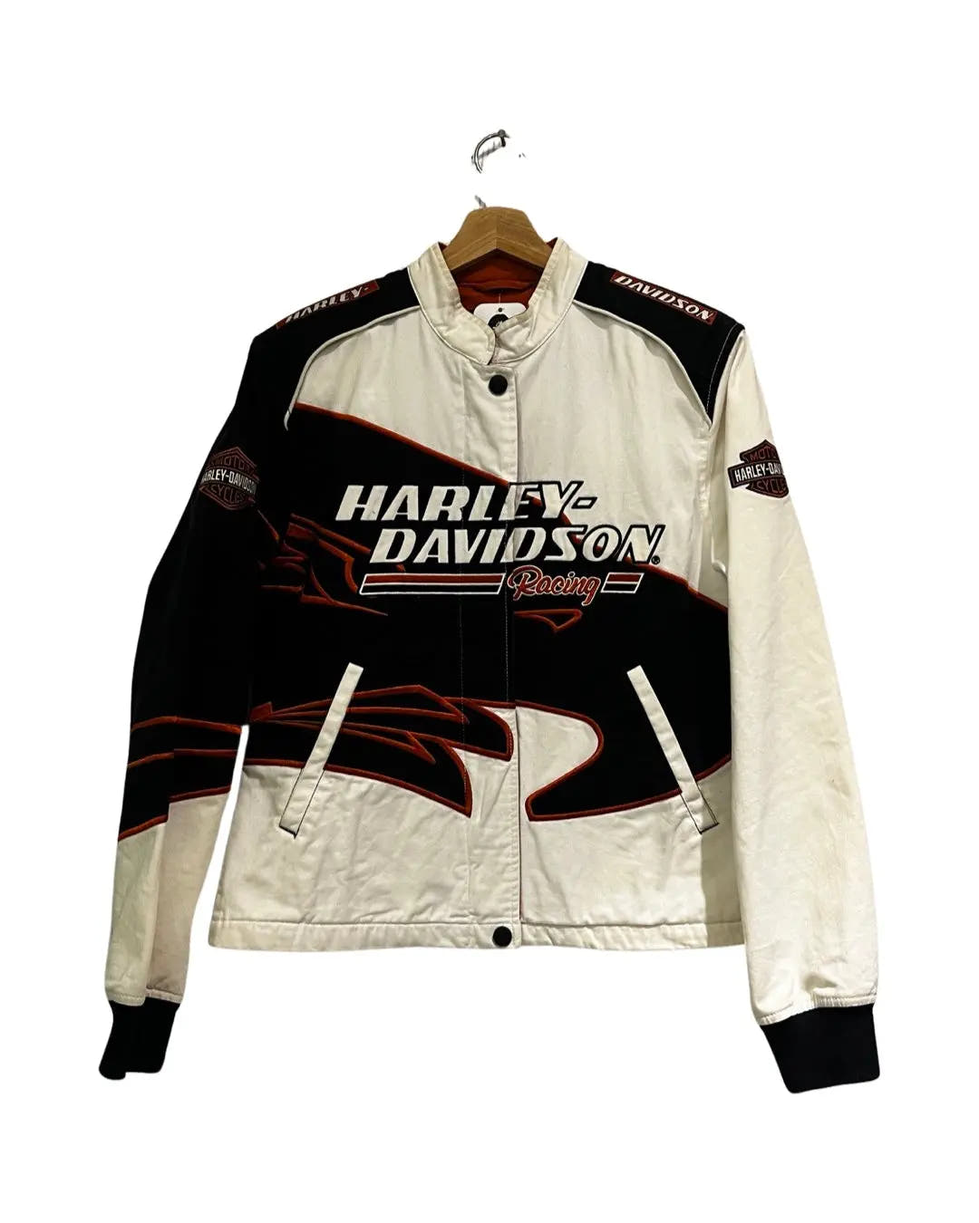 BJ y2k Harley Davidson Flames Motorcycle Jacket 3rdStrike