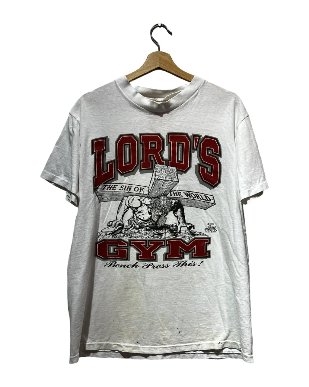 Vintage 90s Lord's Gym Jesus Tee KIF Vintage