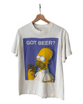 Vintage 1995 The Simpsons Homer Got Beer Promo Tee
