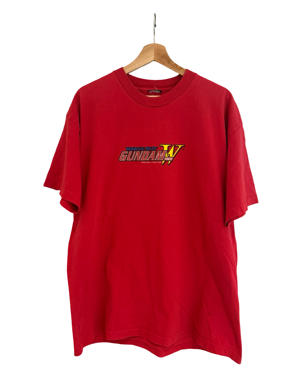 Vintage 2002 Gundam Wing Red Anime Promo Tee KIF Vintage