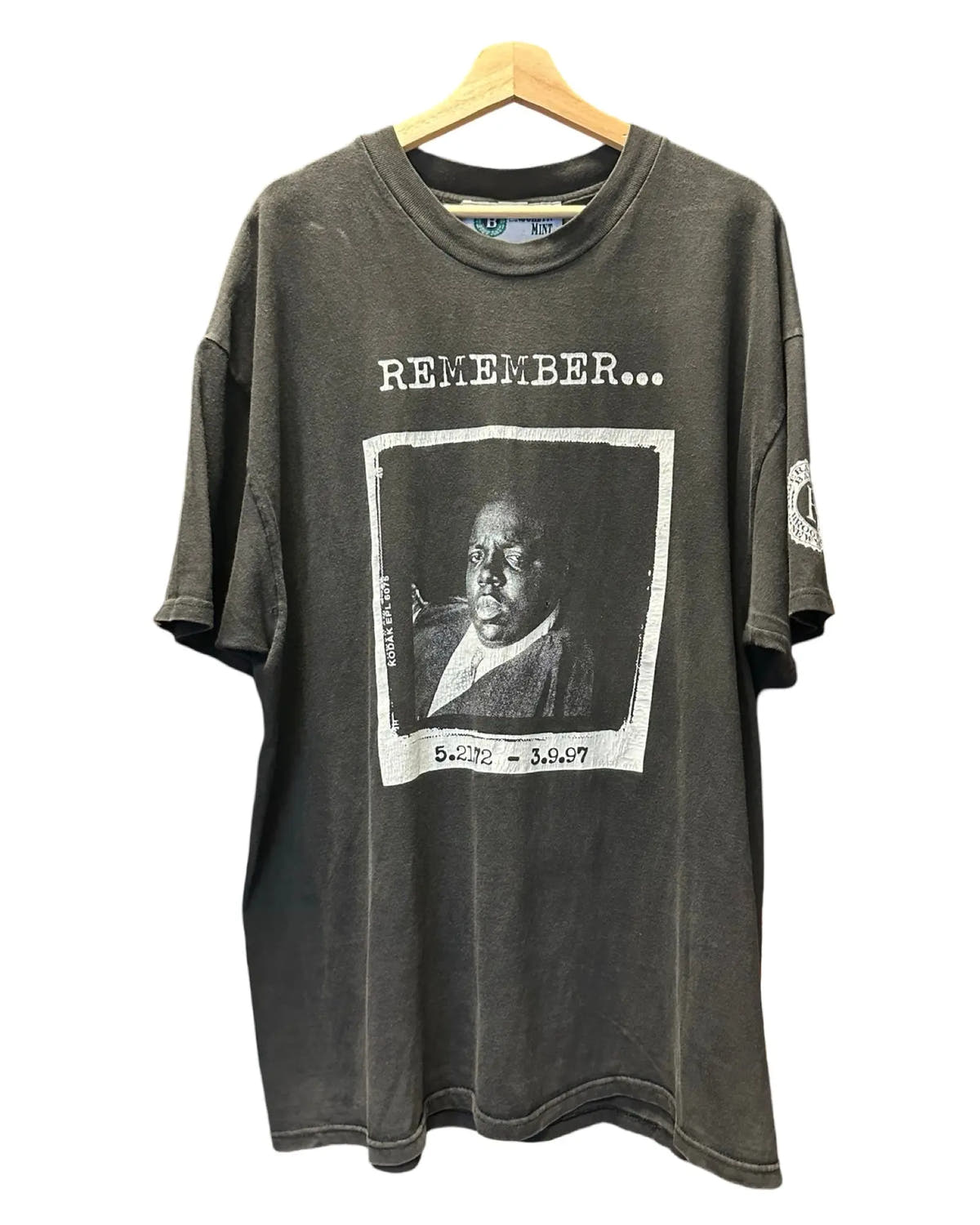 Vintage 1997 Notorious BIG Memorial Biggie Rap Tee 3rdStrike