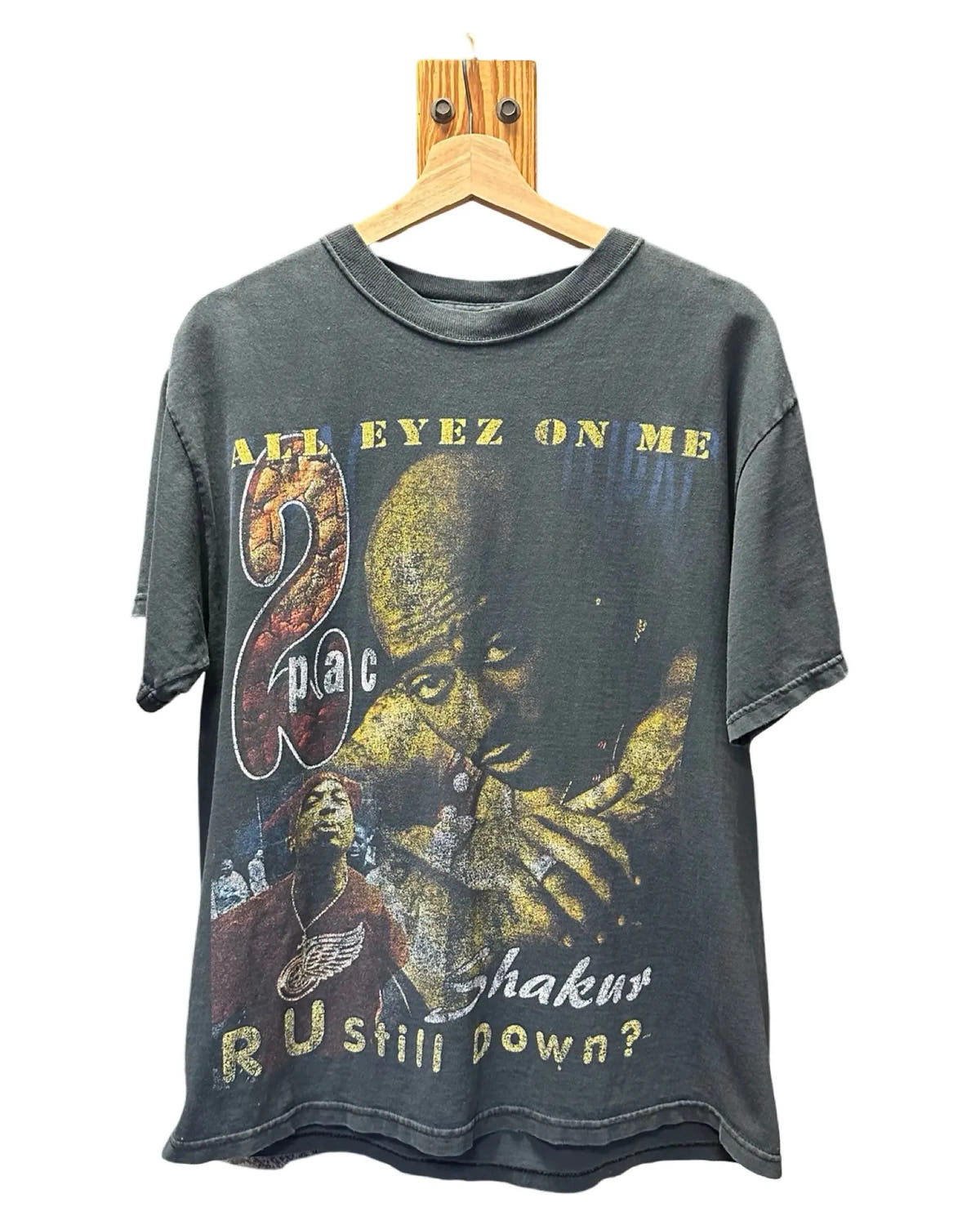 Vintage 90s 2pac All Eyez On Me Tupac Rap Tee 3rdStrike