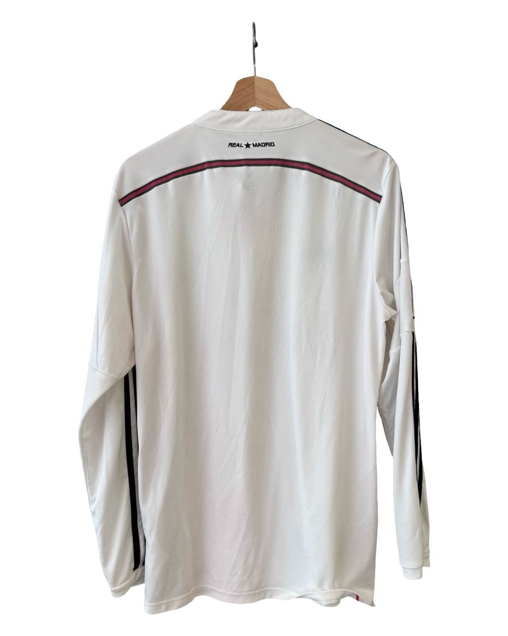 Vintage 2014 Adidas Real Madrid Home Long Sleeve Jersey