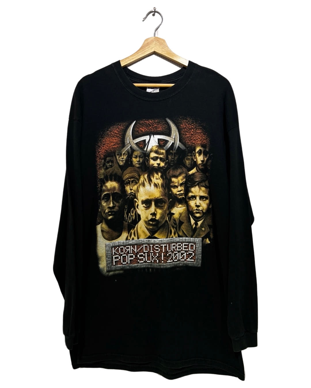 Vintage 2002 Korn x Disturbed Pop Sux Tour L/S Tee 3rdStrike