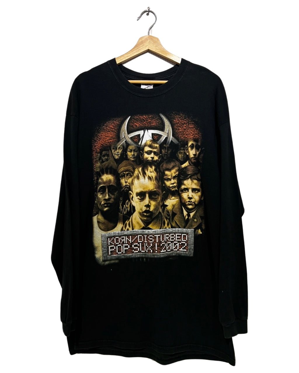 Vintage 2002 Korn x Disturbed Pop Sux Tour L/S Tee KIF Vintage