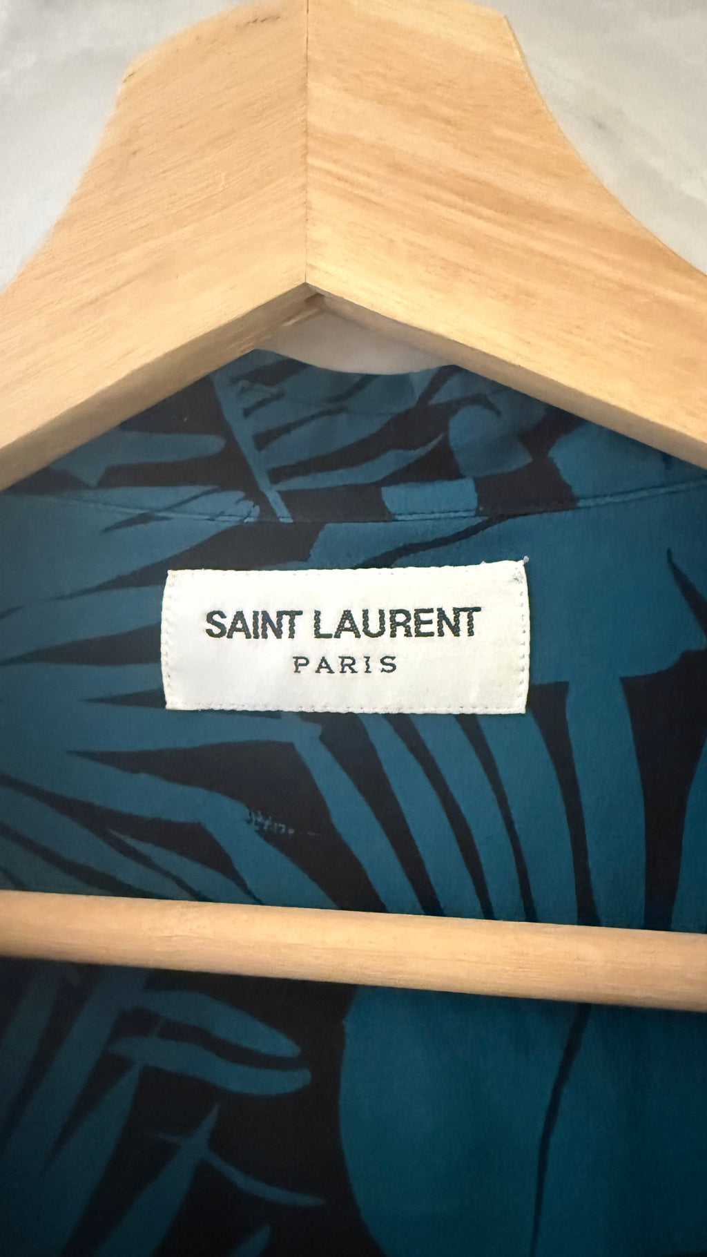 Saint Laurent Tropical Floral Silk Shirt