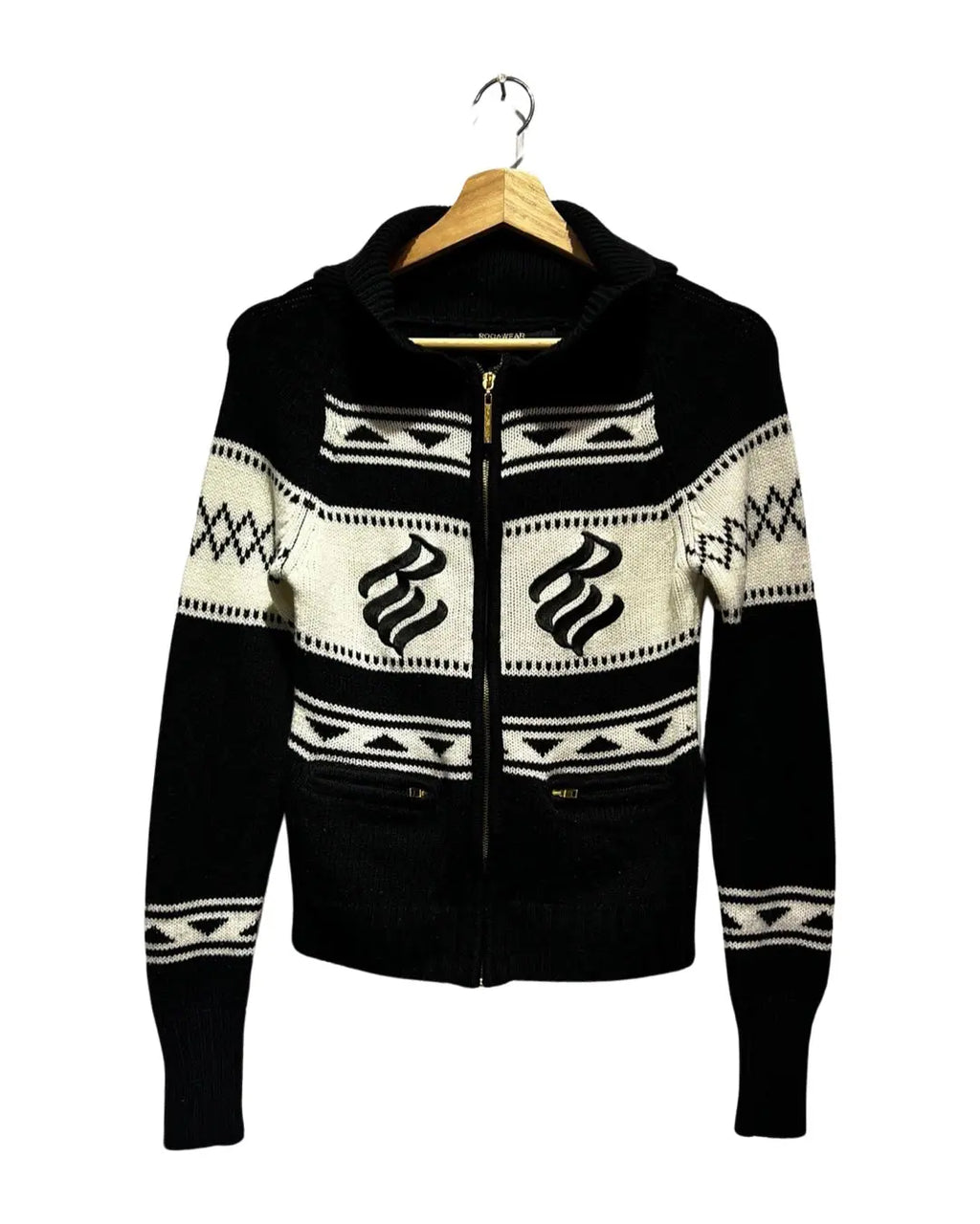 Vintage y2k Rocawear Knits Womans Zip Up Sweater KIF Vintage