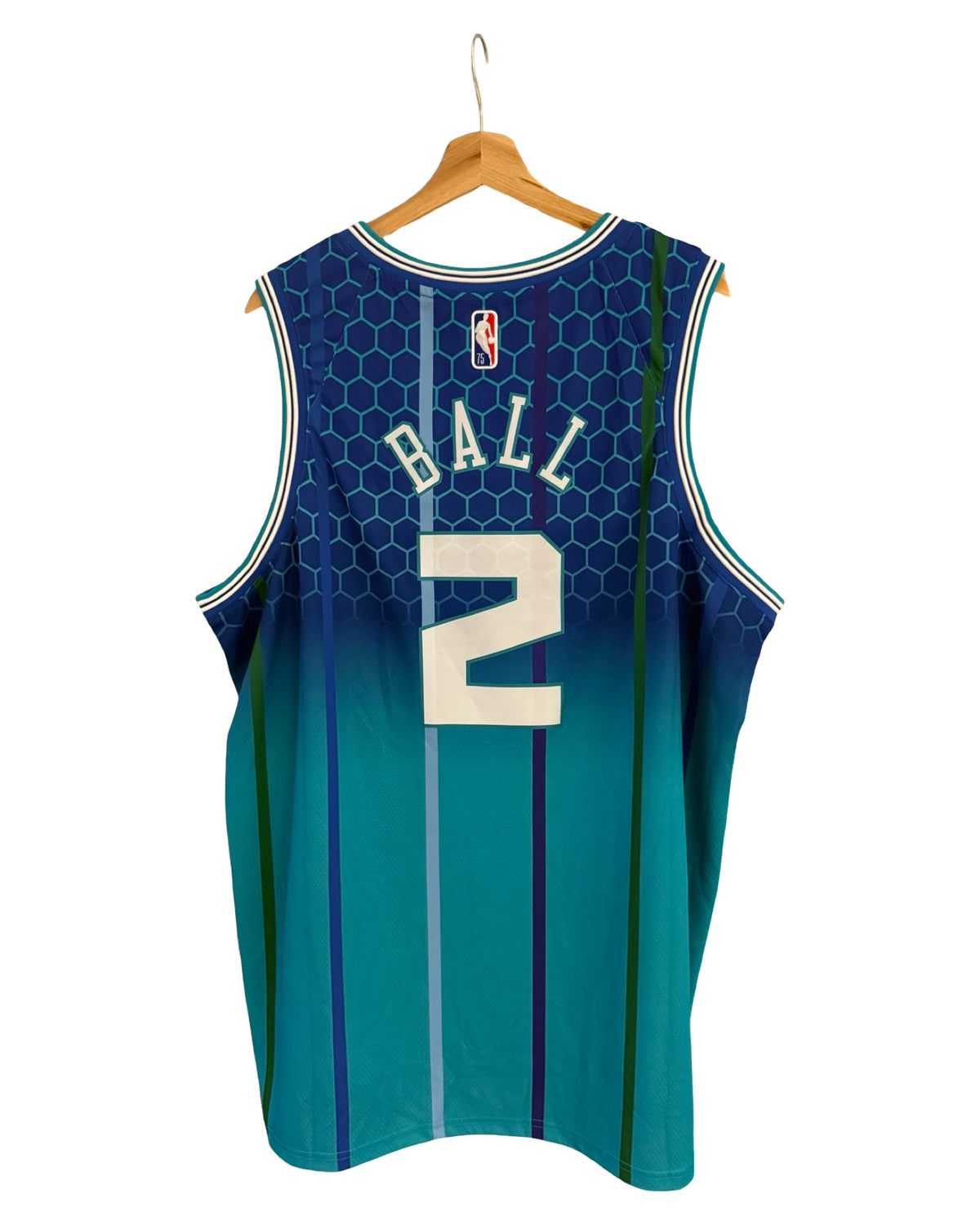 LaMelo Ball Charlotte Hornets #2 Jordan NBA 75th Anniversary City Edition Jersey