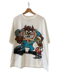 Vintage 1994 Looney Tunes Taz Mechanic Double Sided Tee