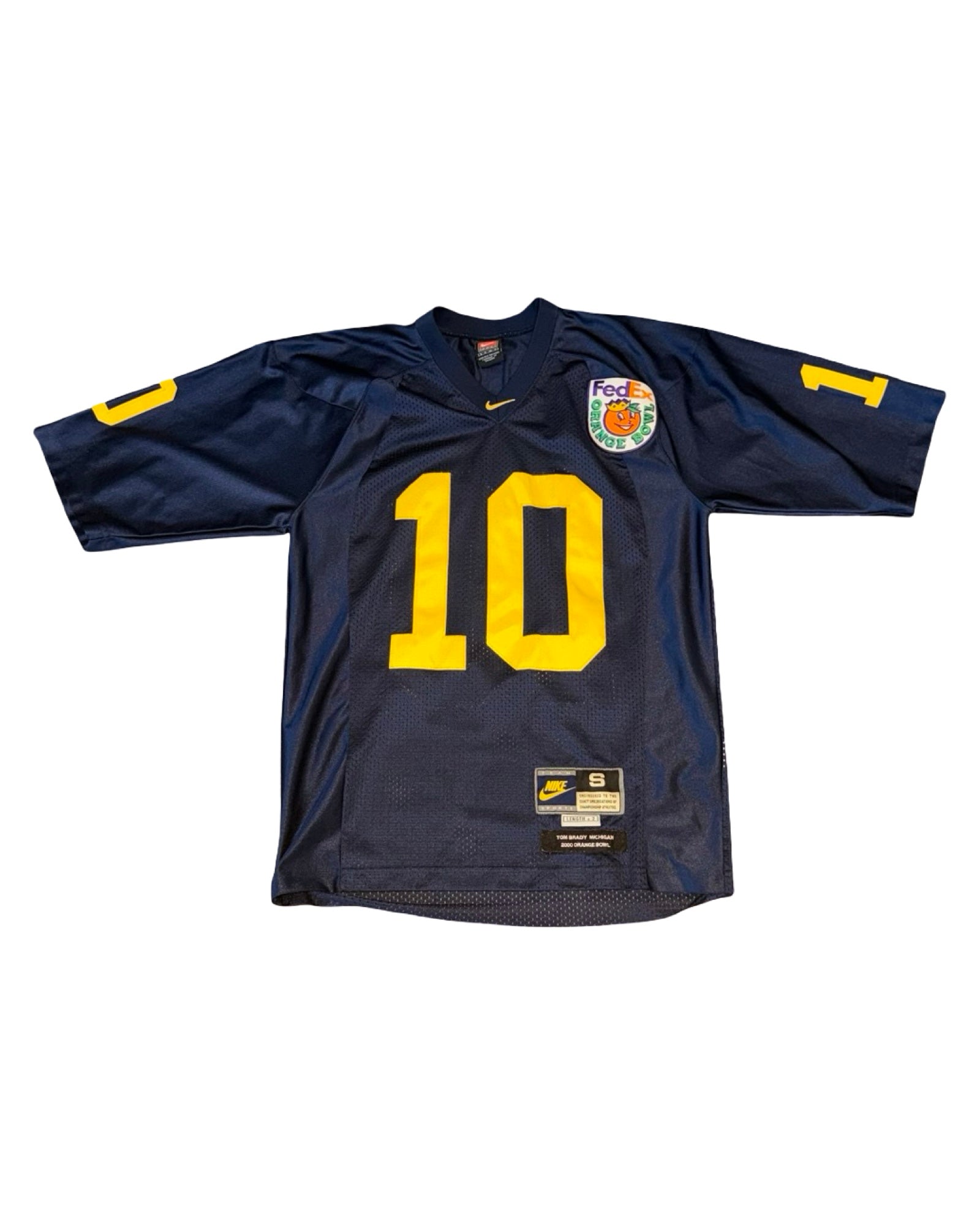 Vintage Rare Michigan State Tom Brady Fedex Orange Bowl Nike Jersey
