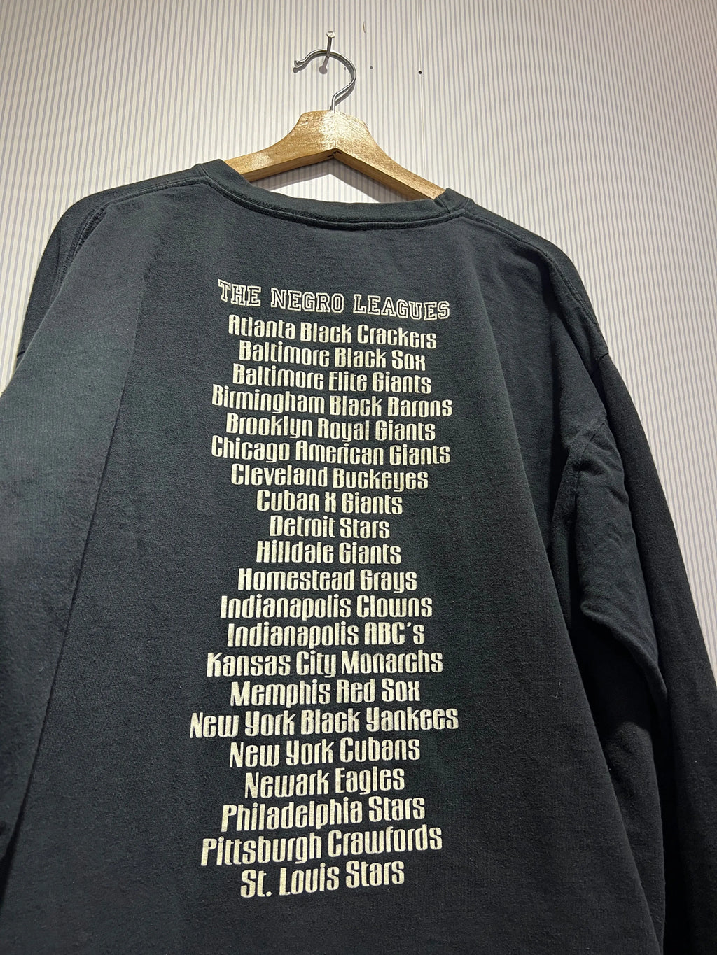 Vintage 90s New York Black Yankees Negro Leagues L/S Tee KIF Vintage