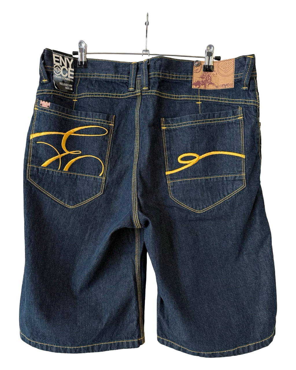 Vintage Y2K ENYCE Embroidered Denim Shorts Jorts