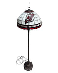 Vintage 2003 New Jersey Devils NHL Tiffany Style Stained Glass 65” Floor Lamp