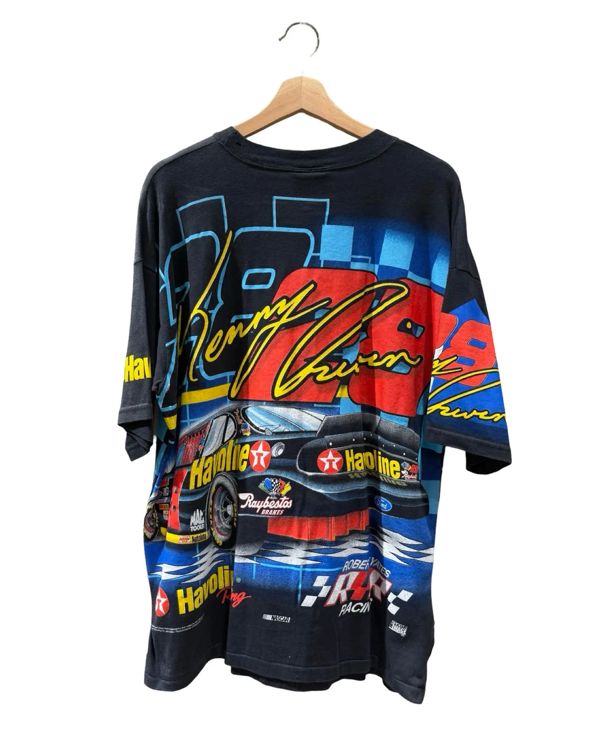 Vintage 1998 Nascar Kenny Irwin Ford All Over Print Tee 3rdStrike
