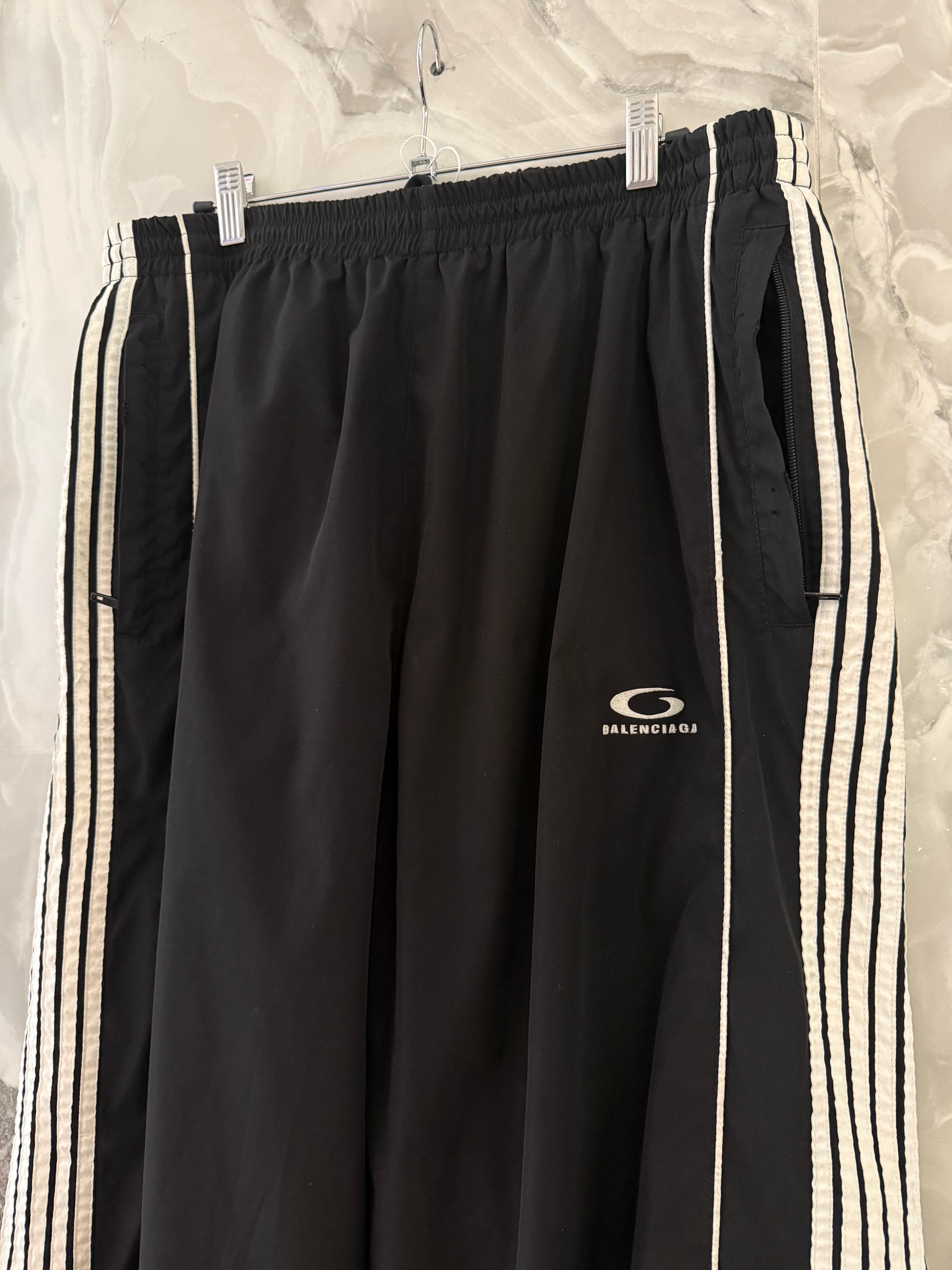 Balenciaga Baggy Tracksuit Striped Pants