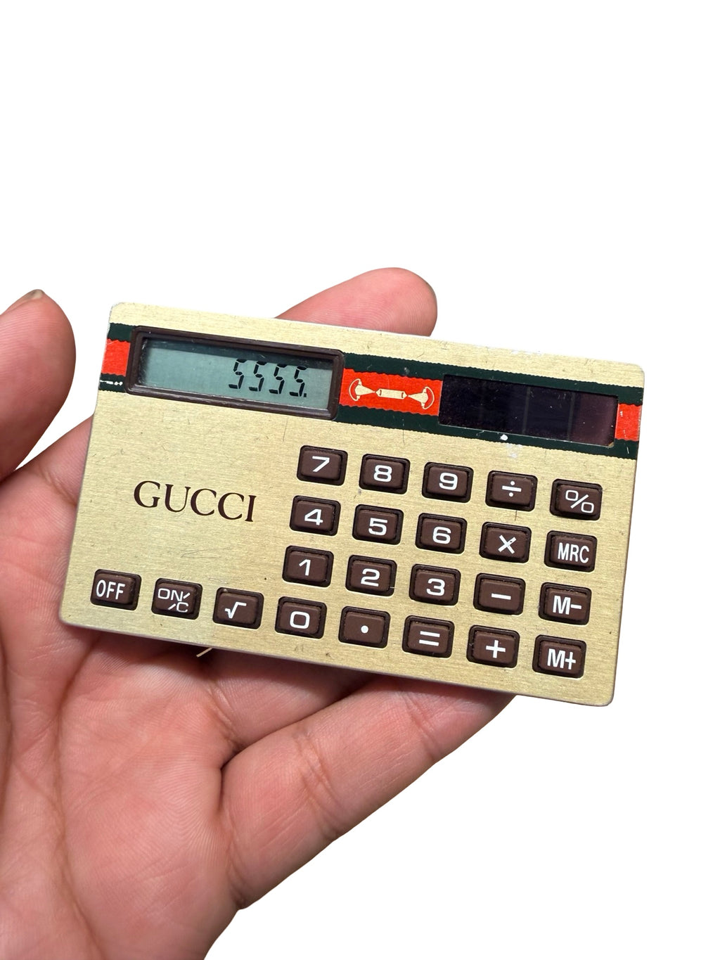 Vintage 80s Gucci Solar Cell Rare Calculator