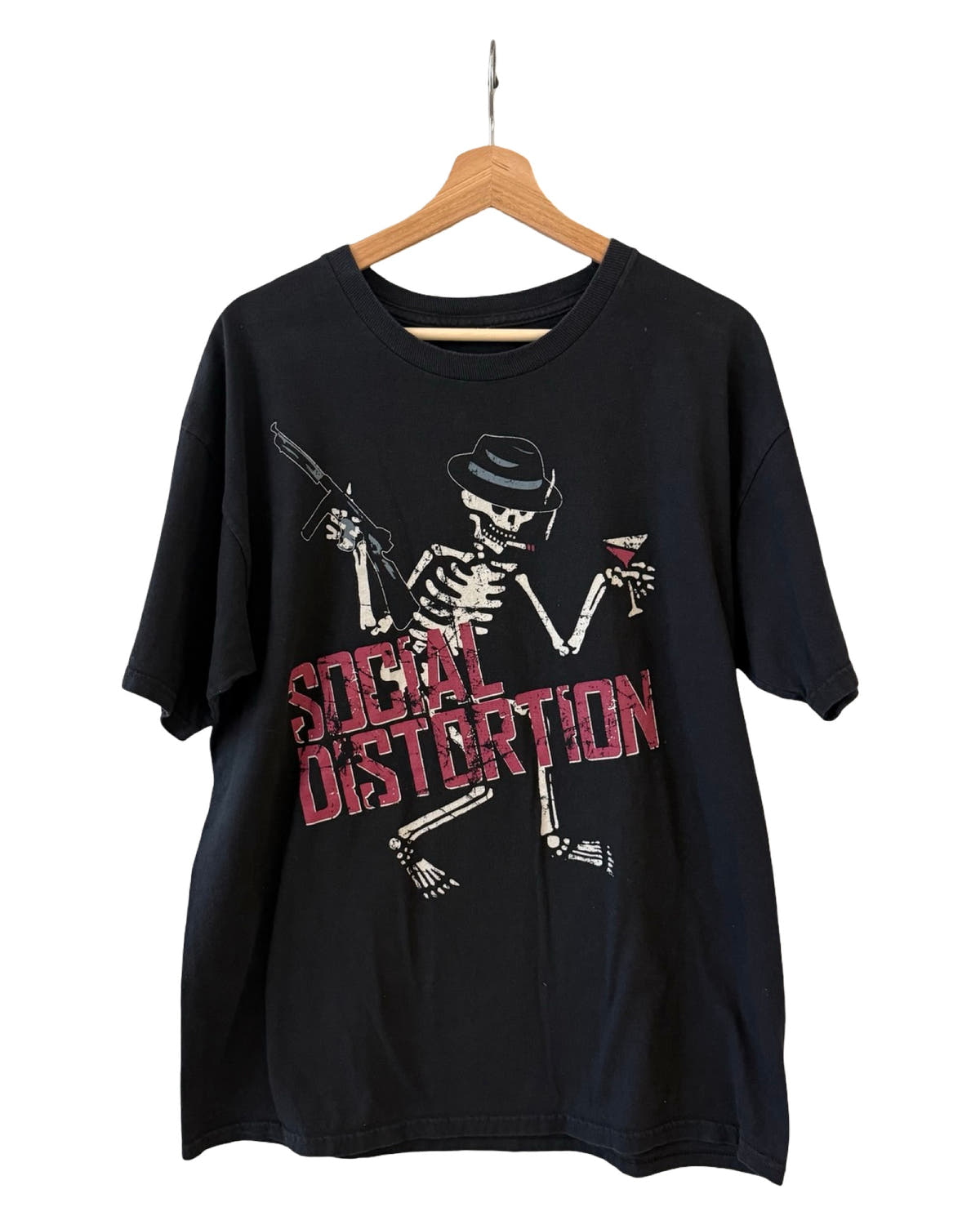 Camiseta de la gira punk de Social Distortion de 2011 (vintage)