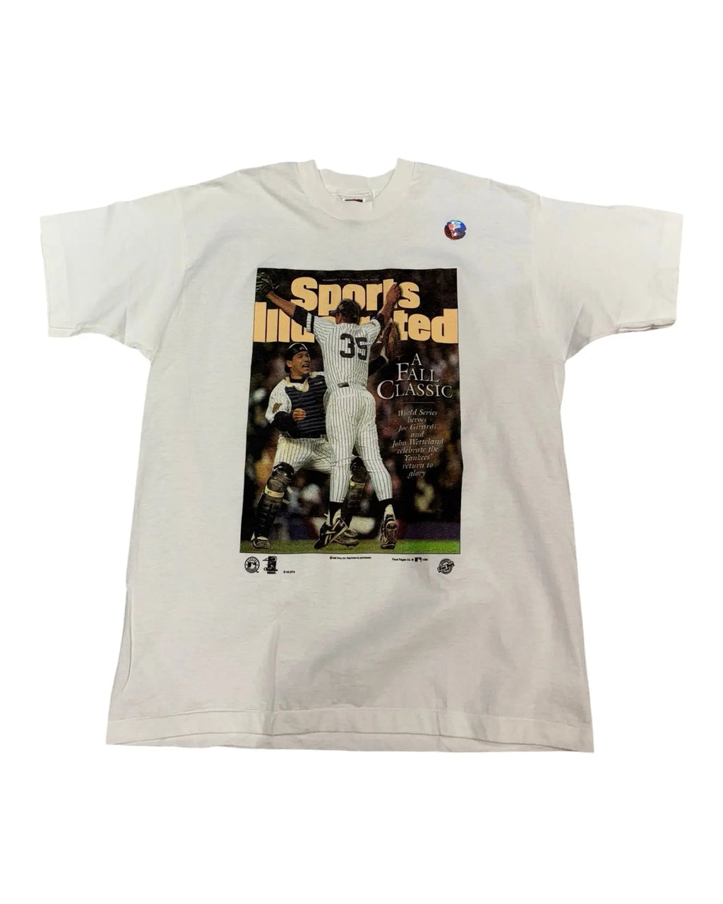 Vintage DS 1996 New York Yankees Newspaper Tee KIF Vintage
