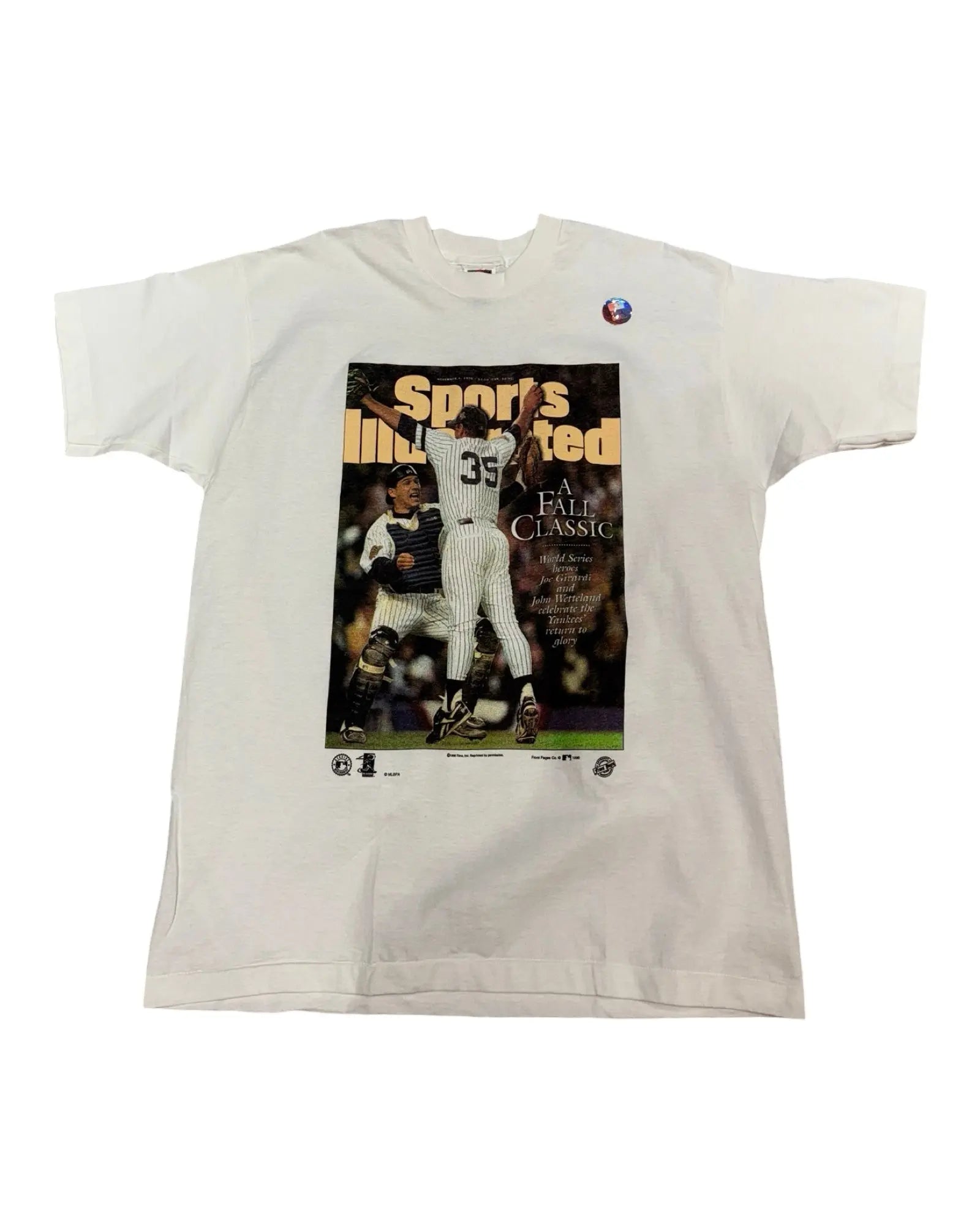 Vintage DS 1996 New York Yankees Newspaper Tee KIF Vintage