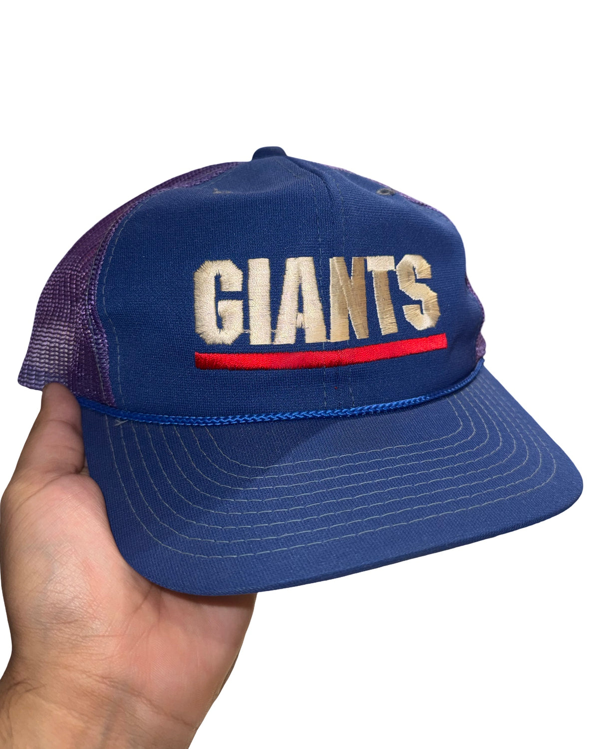 Vintage 90s New York Giants Trucker Snapback Hat