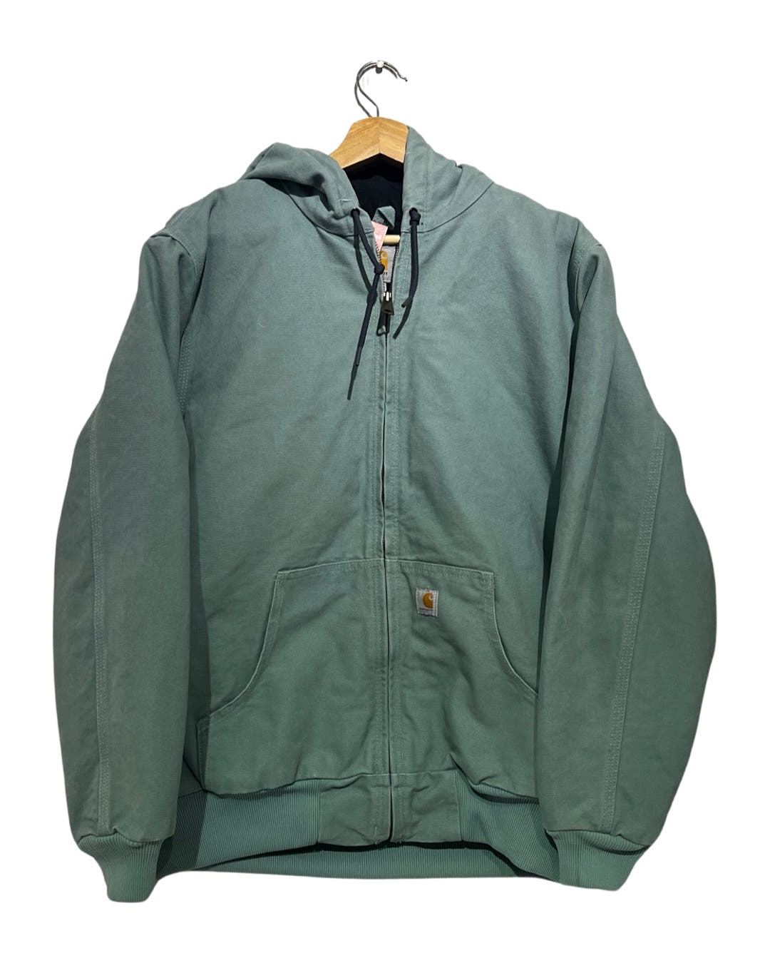 Vintage Rare 90s Carhartt Baby Blue Zip Up Hooded Jacket 3rdStrike