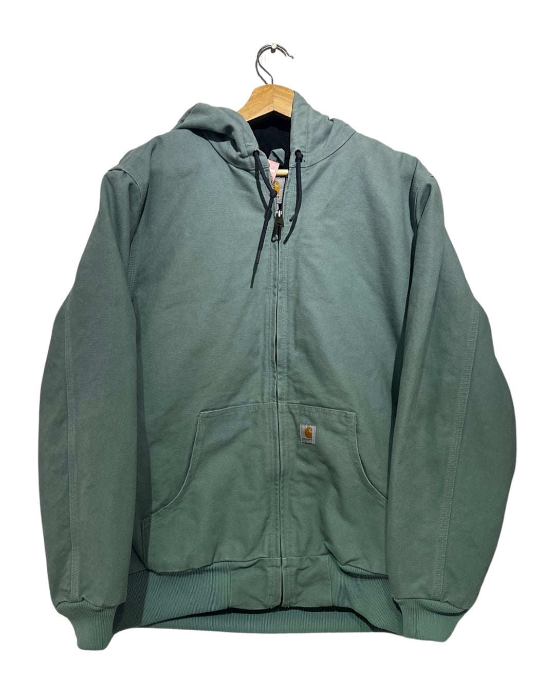 Vintage Rare 90s Carhartt Baby Blue Zip Up Hooded Jacket KIF Vintage