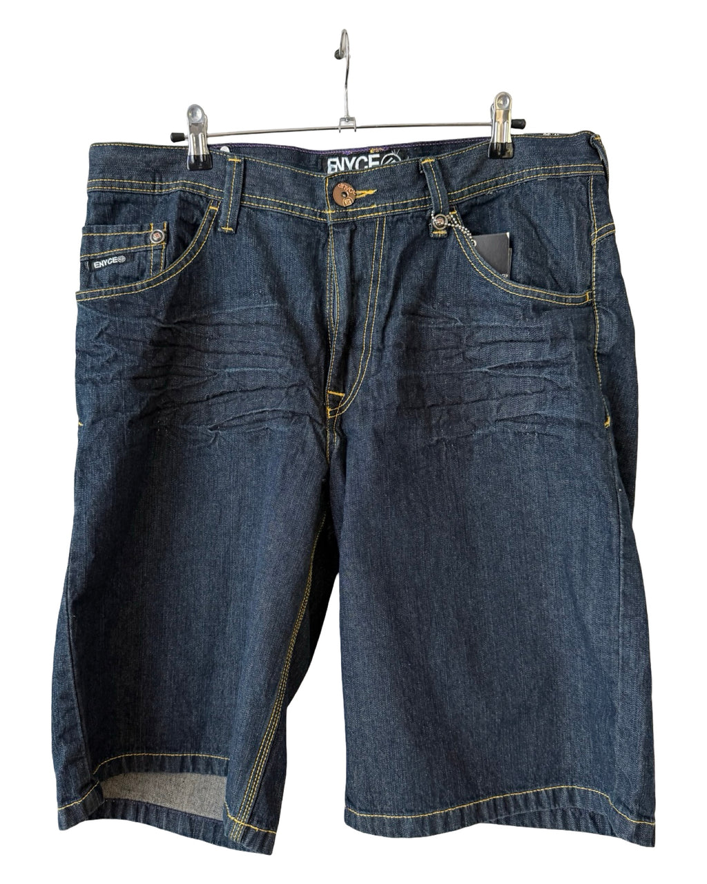 Vintage Y2K ENYCE Embroidered Denim Shorts Jorts