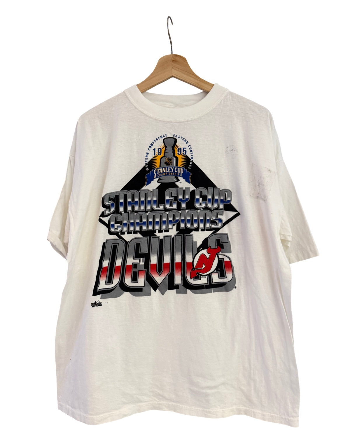 Vintage 1995 New Jersey Devils Stanley Cup Promo Tee