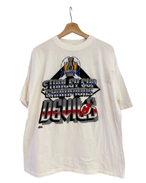 Vintage 1995 New Jersey Devils Stanley Cup Promo Tee