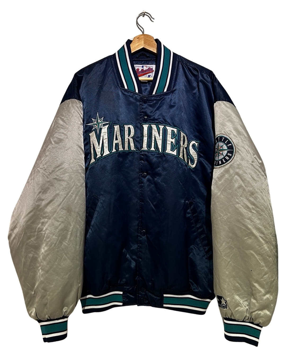 Vintage Rare 1995 Seattle Mariners Starter Diamond Jacket 3rdStrike
