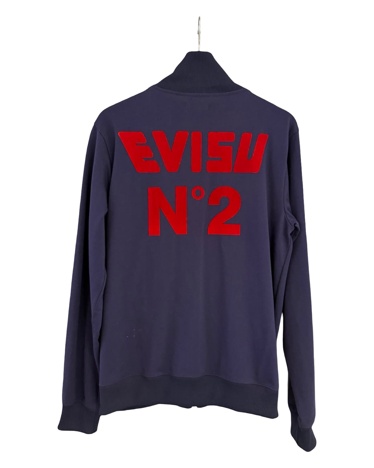 Chaqueta deportiva Evisu Oki-Ni azul marino, estilo vintage y2k