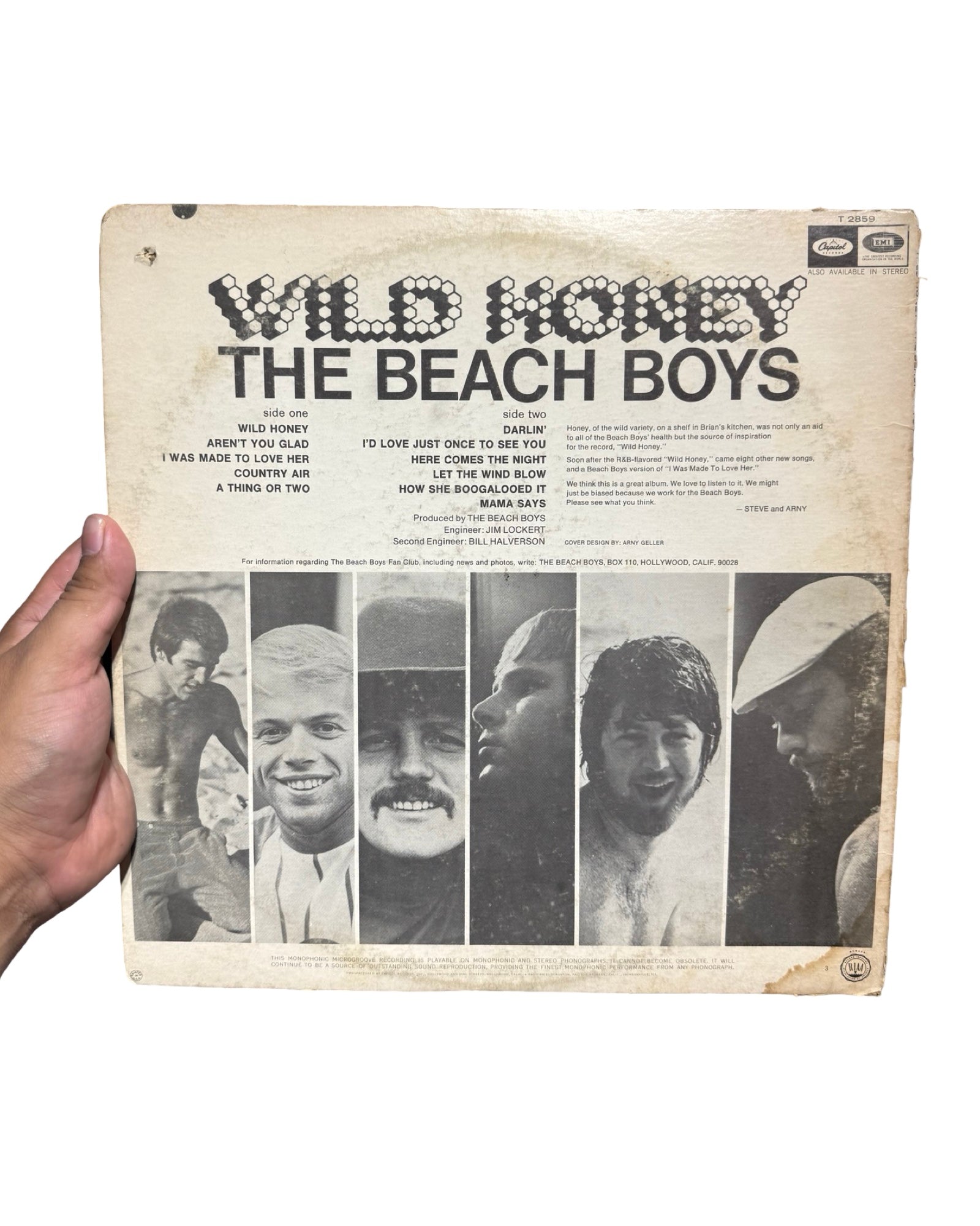 Vintage 1967 The Beach Boys Wild Honey Vinyl Record