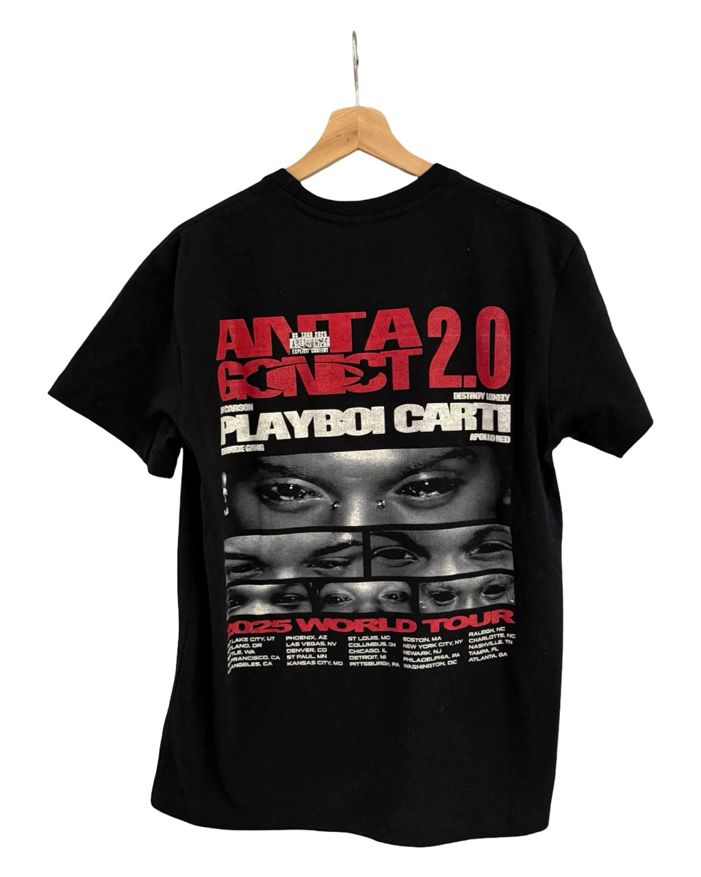 Playboi Carti アントラゴニスト ワールドツアー Tシャツ