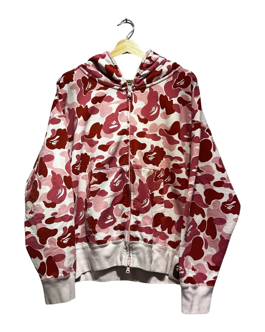 Vintage Bape A Bathing Ape Pink ABC Camo Full Zip Hoodie 3rdStrike