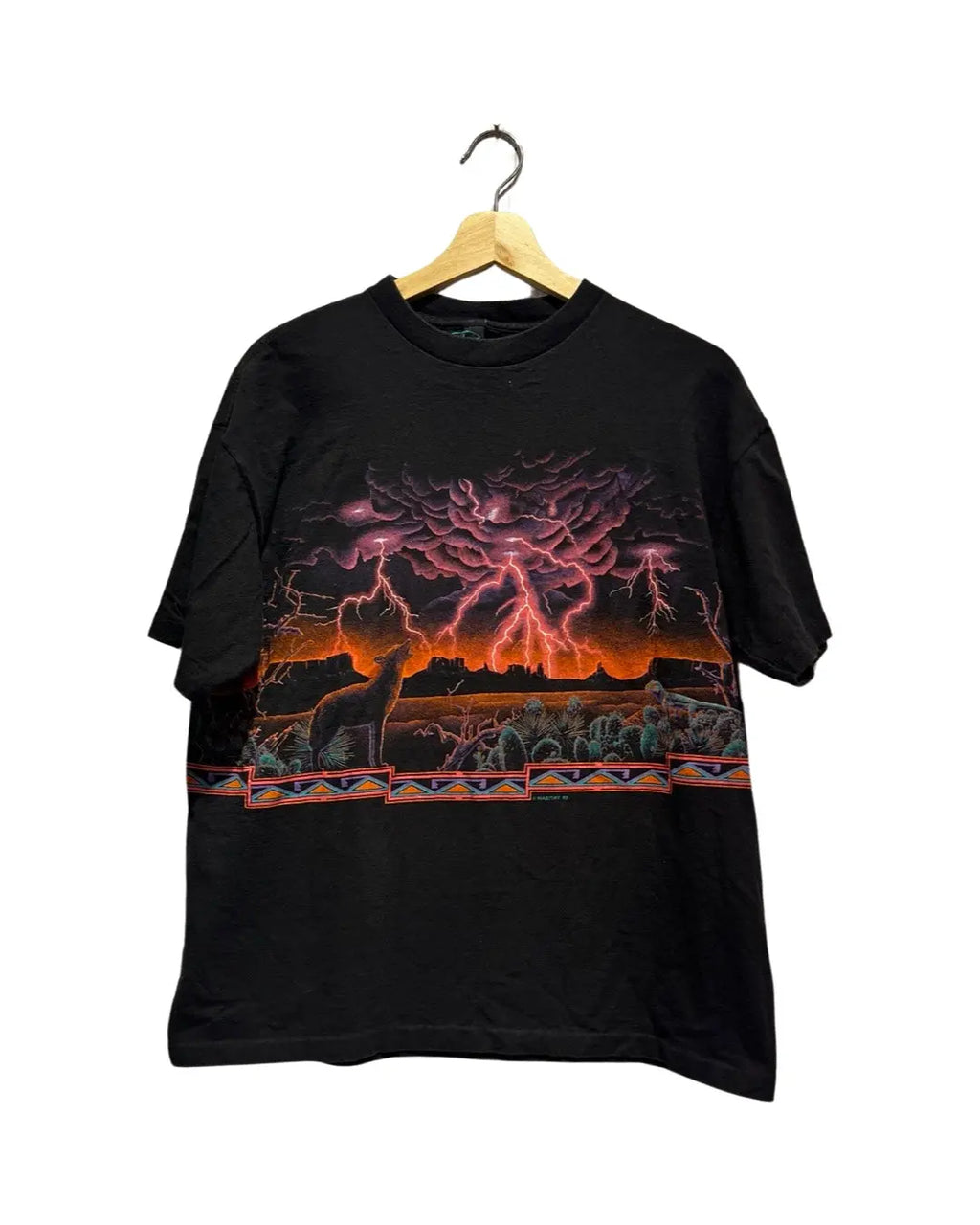 Vintage 90s Wolves Lightning Mountain Tee KIF Vintage