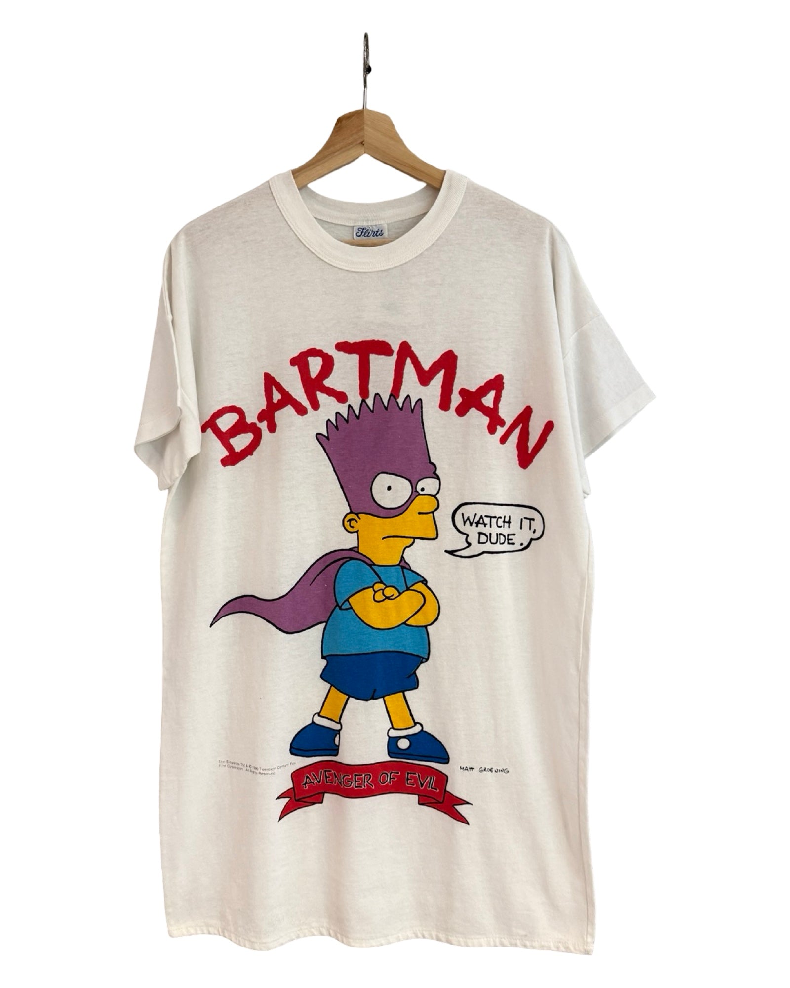 Vintage 90s Bartman The Simpsons Oversized Tee KIF Vintage