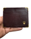 Vintage Rolex Burgundy Leather Wallet