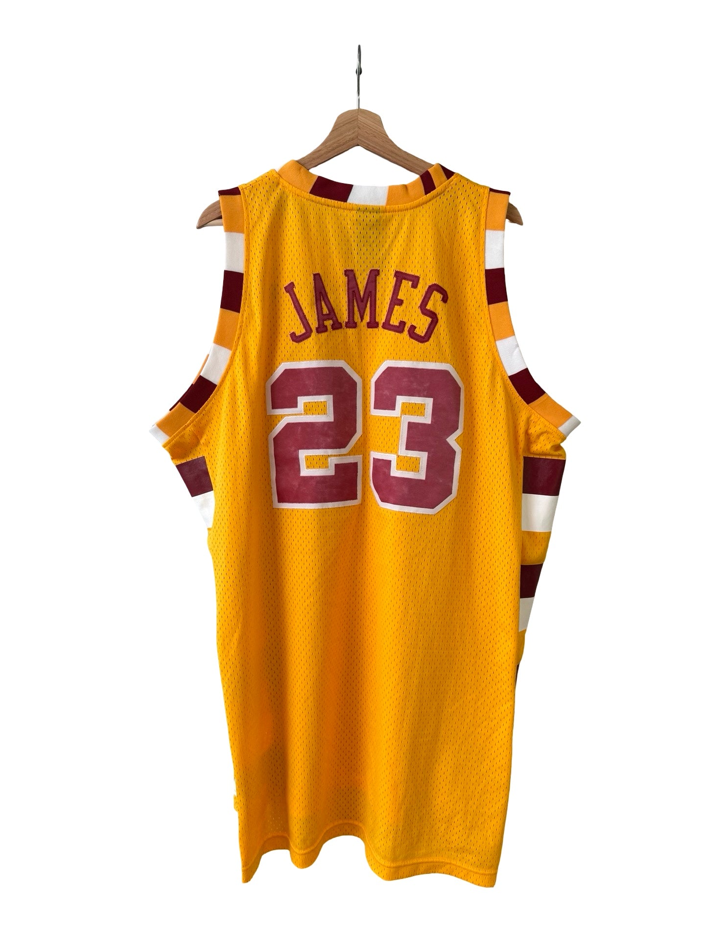 Vintage LeBron James 23 Cleveland Cavaliers 1975 Hardwood Classics Jersey