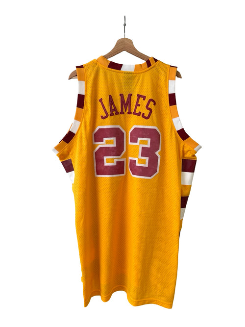 Vintage LeBron James 23 Cleveland Cavaliers 1975 Hardwood Classics Jersey