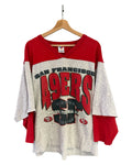 Vintage 1993 San Fransisco 49ers Double Layered L/S Tee