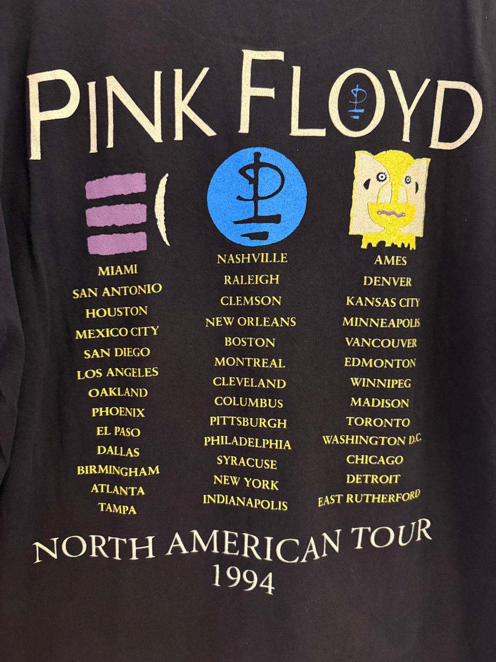 Vintage 1994 Pink Floyd The Division Bell Tour Brockum Tee KIF Vintage