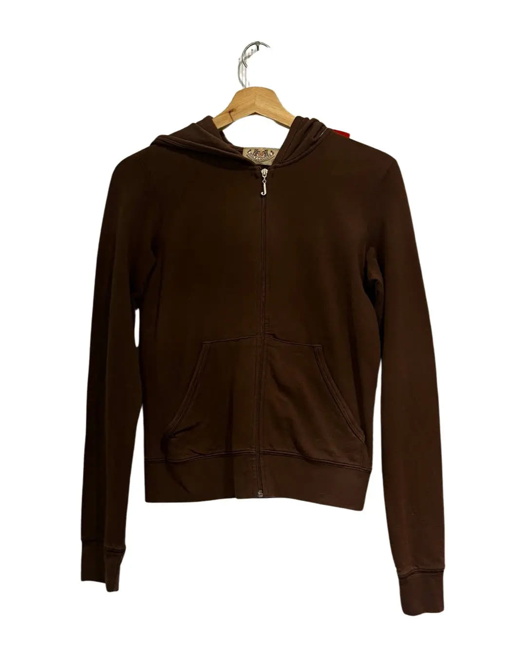 y2k Juicy Couture Brown Zip Up Hoodie 3rdStrike