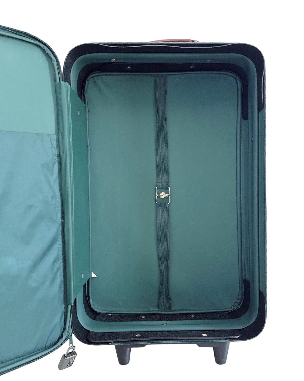 Vintage 90s Polo Ralph Lauren Hunter Green Rolling Luggage Bag